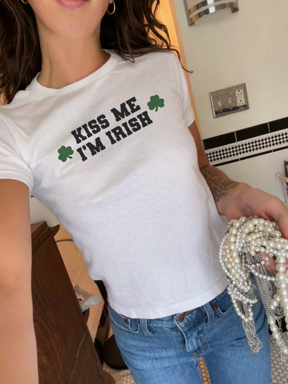 Kiss Me I'm Irish Baby Tee